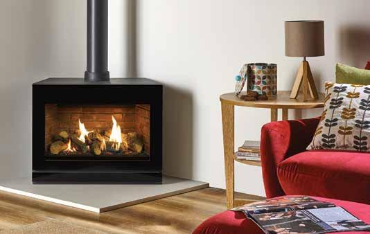 Riva2 F670 Glass Riva2 F670 Glass, conventional flue with Brick-effect Lining Combining exceptional aesthetics with the latest gas fire innovations, the Riva2 F670 Glass effortlessly creates a focal