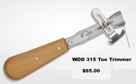 WDD 315 TOE TRIMMING KNIFE with Adjustable Guide $103.