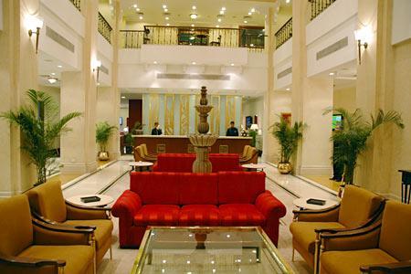The hotel is constructed in the holy Swastik shape (The Swastika is an ancient symbol which