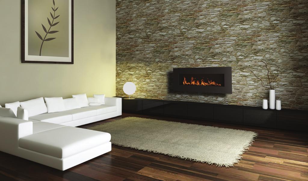 Nero Wall Fires It simply mounts on the wall... Mounting a fire setting onto an interior wall is an exciting new way to bring a decorative fire into a living space.