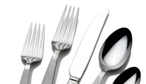 Wallace Home Orleans Wallace Home Orleans is available as a 45-piece set, which includes: 8 salad forks, 8 dinner forks, 8 dinner knives, 8 dinner spoons, 8
