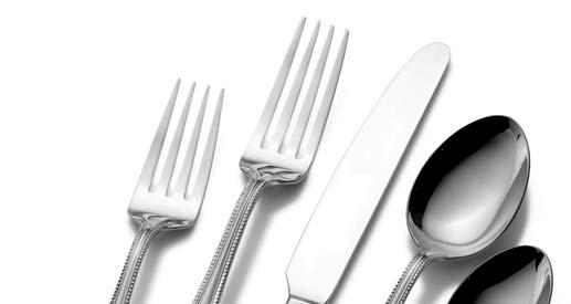Wallace Home Newcastle Wallace Home Newcastle is available as a 45-piece set, which includes: 8 salad forks, 8 dinner forks, 8 dinner knives, 8 dinner spoons, 8