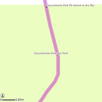 MAP: 25 of 38 Continuing to Monument Valley, Utah Remaining Distance: 176.7 miles (284.4km) 21c. Continue on an access street.