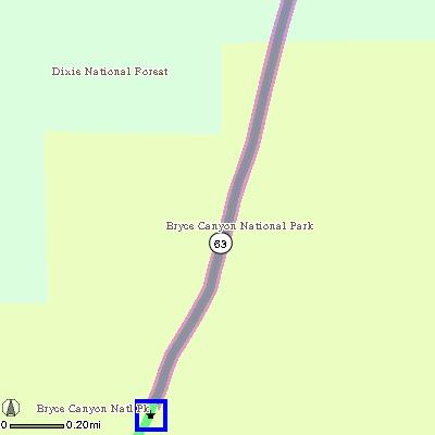 MAP: 5 of 38 Continuing to Bryce Canyon National Remaining Distance: 2.9 miles (4.7km) 5a. Continue on UT-63.