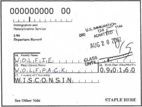 latest F-1 visa stamp - I-94 record or I-94 card (from
