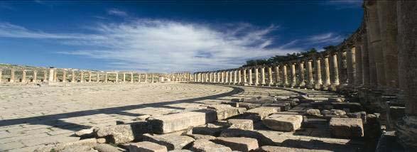 Sunday, 4 th of April: Drive north to visit the Greco-Roman city of Jerash.