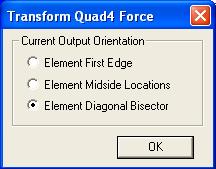 Otvara se prozor Entity Selection Select Elements to Transform Output.