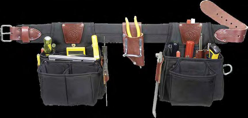 8003 Pockets and Tool Holders: 20 Belt Sizes: SM-XXL Weight: 3.5 lb.