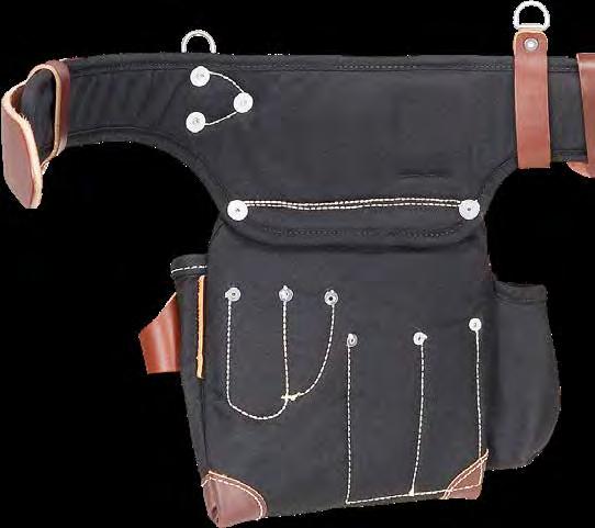 ) 12 oz Leather Belt Tongue with Steel Roller Buckle Suspender hardware is factory installed, just clip and go!