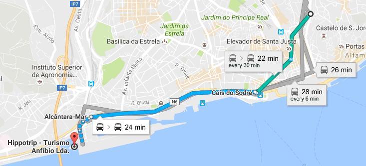 Drive on a bus/boat (visit Lisbon by land and