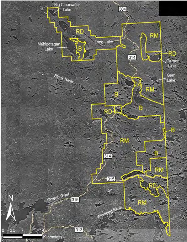 Drawn from Director of Surveys Plan # 19820 Nopiming Land Use Categories Backcountry (B) Size: 27,305 ha or 19% of the park Protects boreal forest communities and woodland caribou habitat, notably