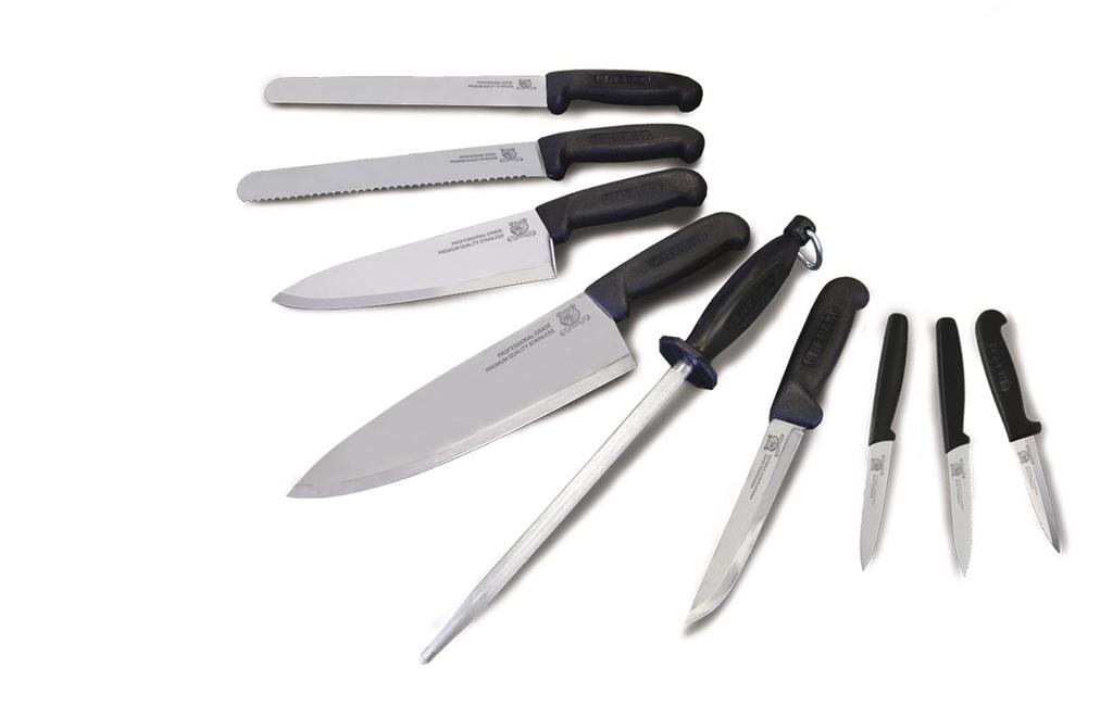 PEOFESSIONAL GRADE PREMIUM QUALITY STAINLESS Contents Boning Knives 1 Seafood Knives 1 Cook Knives 2 Cleavers 2 Paring Knives 5 Specialty Knives 5 Forged Knives 6 Sharpening Steels 6 Slicers /