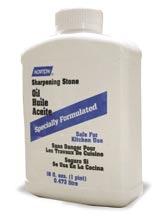lubricate your stone with Norton Sharpening Stone Oil.