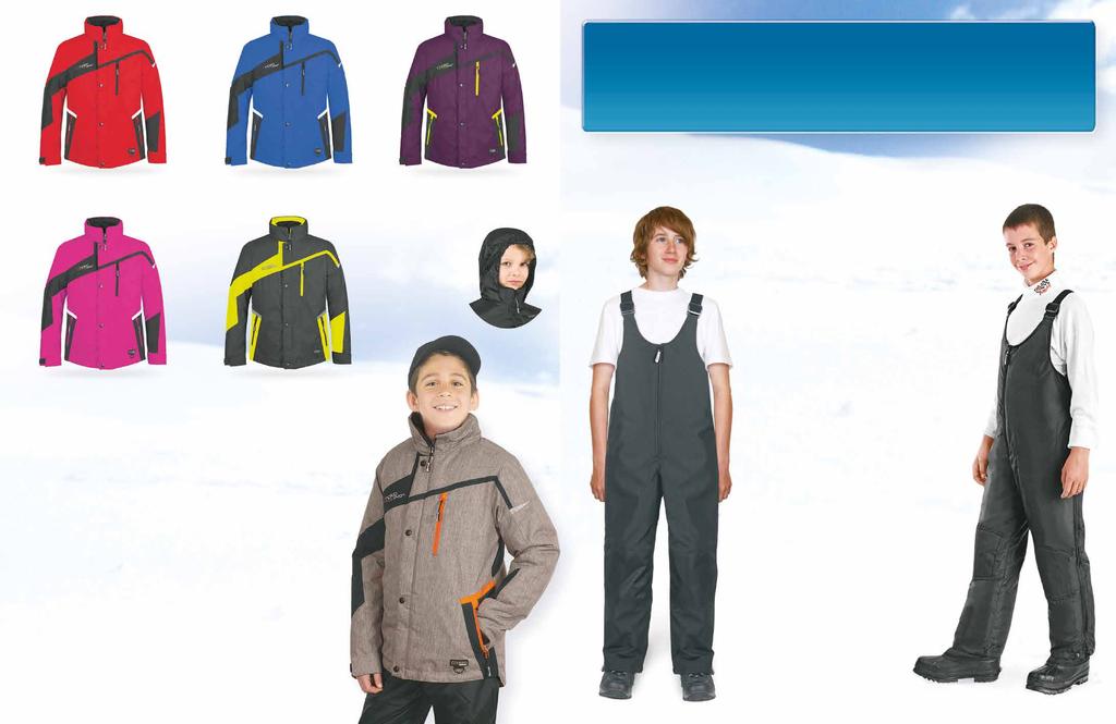 World s best! juniors and kiddies snow pants and 1-piece suits 100% waterproof. Ride and play in the snow for hours, guaranteed to never get wet!