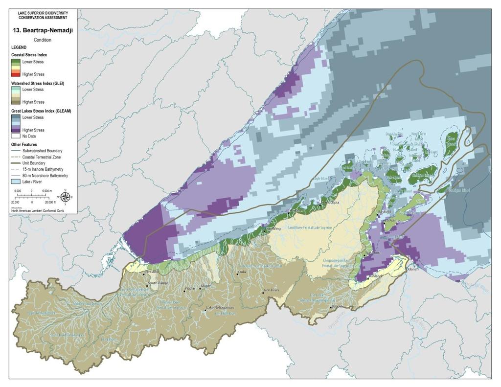 Figure 2: Condition Important Issues & Threats The Beartrap-Nemadji watershed is the largest single source of sediment to Lake Superior (USDA No date c).