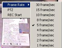 2.8. Promena broja sličica u slekundi (Frame Rate) Desnim klikom na željenu sliku na ekranu za prikaz slika pojavljuje vam se meni sa opcijom Frame Rate.