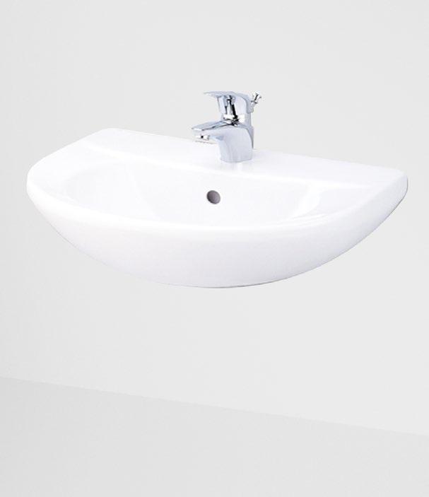 Basin Range Zeta WALL HUNG BASIN Complement the bathroom with this quality vitreous china basin.