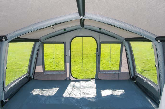 SunnCamp s inflatable system for Trailer Tents provides effortless comfort and quaility In place of conventional poles, SunnCamp s Air Volution products are pre-fitted with durable air tubes which