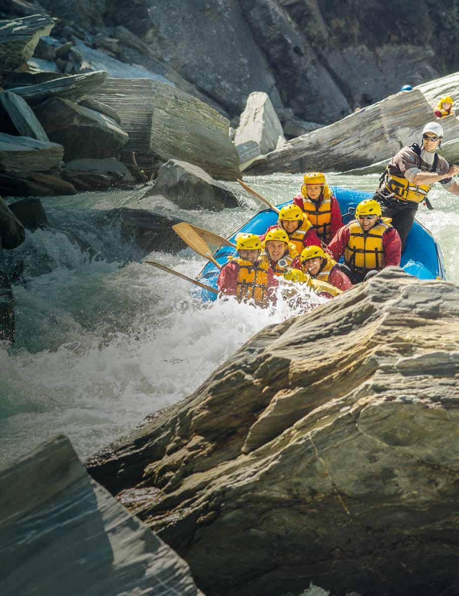 and hot shower included No previous rafting experience needed, although competence in water and moderate fitness required Kawarau River (grade 2-3) Ideal for first time rafters or suited to those