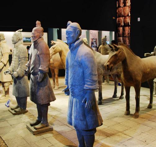 Terracotta Army: A collection of terracotta sculptures depicting the armies of Qin Shi Huang, the first Emperor of China.