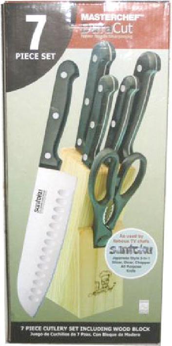 wooden KA071 7pc. cutlery set kitchen scissors / ABS 6 0.