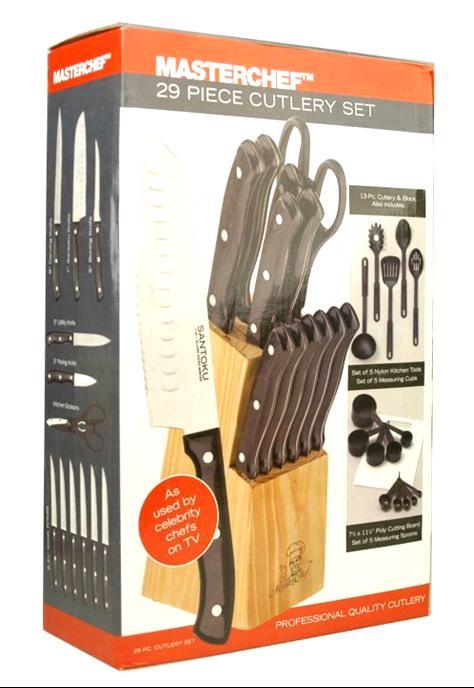 26 TA291 29pc cutlery & kitchen / ABS handle, knife, carving, boning, utility, paring knife,
