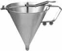 funnel, STAINLESS STEEL Use to dispense a smooth flow of fondant, syrup and