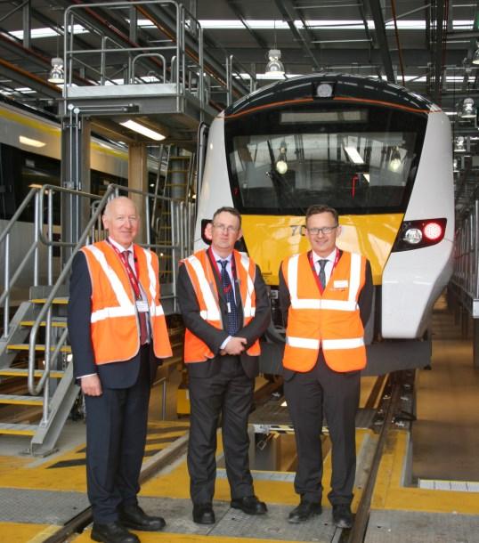 Stakeholder Newsletter Rail Minister visits Three Bridges depot The new Rail Minister Paul Maynard MP visited Three Bridges depot on 27 July, by Class 700 train on a fact finding visit at the depot