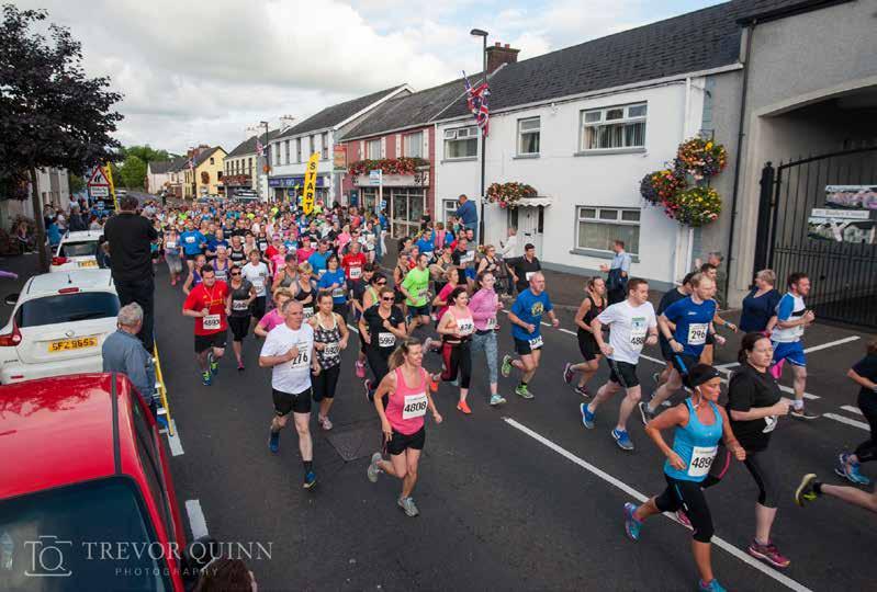 It was a unique community event which took place in Broughshane and involved many of its residents of all ages as well as runners from local