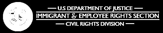 Immigrant and Employee Rights Section (IER) The anti-discrimination provisions of the INA are enforced by: Department of Justice Civil Rights Division Immigrant and Employee Rights Section Employees