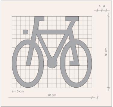 druge označbe, puščice (opozorilni trikotniki in piktogram koles). Slika 13: Piktogram kolesa Vir: Navodila za projektiranje kolesarskih površin (Lipar, 2012) 2.4.