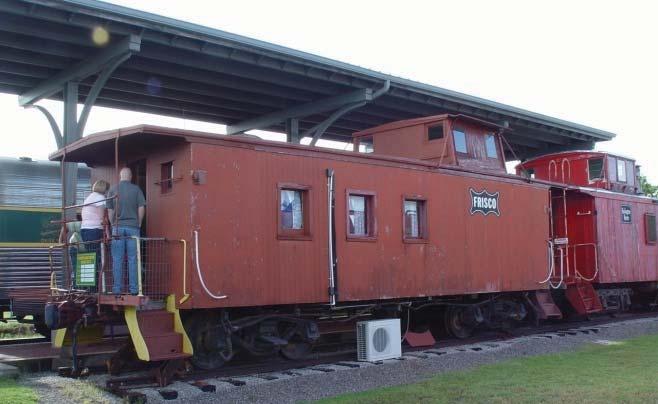 Frisco Caboose Status: On Display Santa Fe 999359 Union Pacific 25380 Diner Built in 1942 by Budd. Donated by Harry Currie 2011.