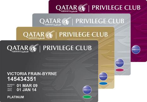PRIVILEGE CLUB oneworld member Free to join Qmiles accrued are valid for 3 years Use Qmiles points for duty free
