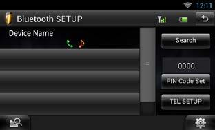 Upravljanje funkcijom Bluetooth Postavljanje sustava Hands- Free 5 Svaku stavku podesite na sljedeći način.