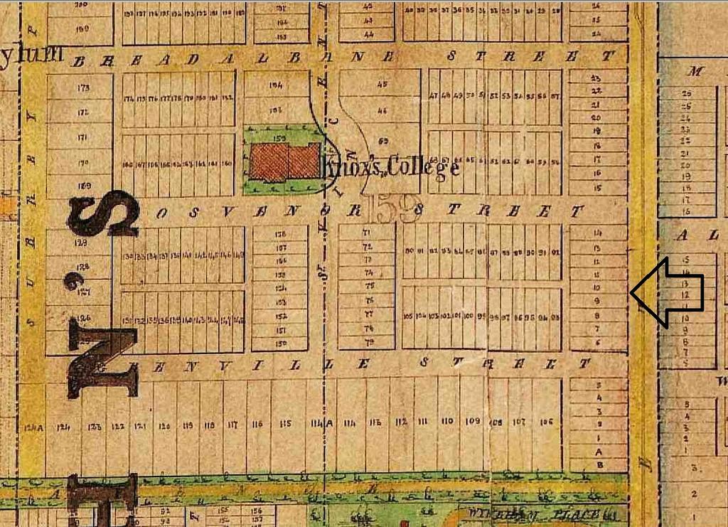 4. Browne's Plan of the City of Toronto, 1862: showing the residential subdivision northwest of Yonge and