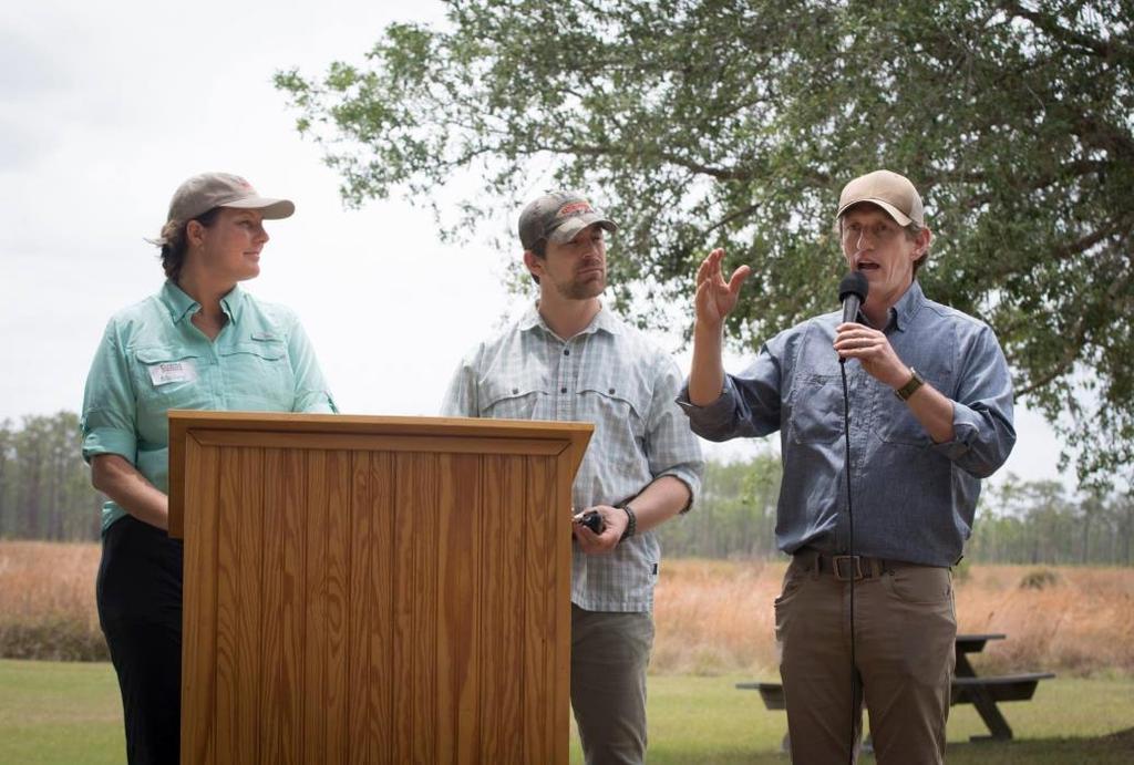 Photo 2: Florida Wildlife Corridor expeditioners Mallory Lykes Dimmitt (left), Joe Guthrie (middle),