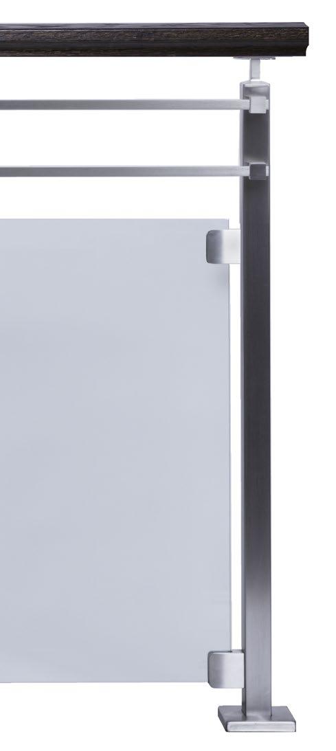 x 5 mm) Flat bar Glass panel