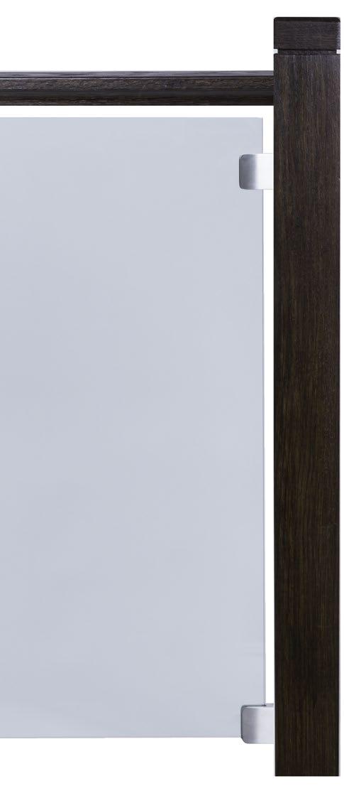 Red Oak Glass panel w/ clamps 3-1/4 4000 Red Oak