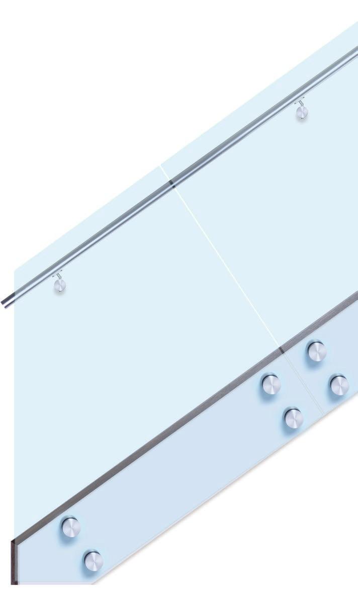 GLASS RAILING SYSTEMS STANDOFF SERIES ROUND Design 29 1-2/3