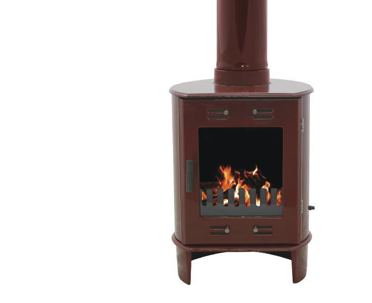 The Dante (5kw) Stove Features Approved for use in smoke exempt zones when burning wood 76.