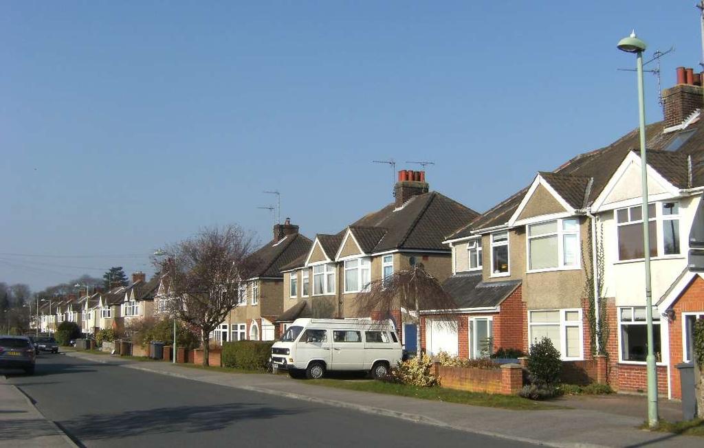 in the east of the parish. Parts of Deben Avenue in fact had all the appearance of a suburban street in an urban setting: rows of semidetached villas typical of the interwar period (Figure 90).