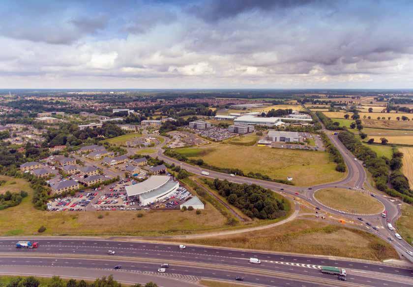 Its location, immediately adjacent to the A47 and new Northern Distributor Road on the eastern side of Norwich, gives it excellent access to the region s transport network.
