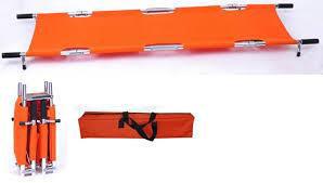 - STRETCHER AND C-COLLAR Brand: Leardal, made in USA Description: The length of the scoop stretcher can be adjusted