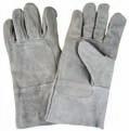 Leather Gloves Split Cowhide Fitters gloves Superior Quality Split Cowhide Fitters gloves Good abrasion resistance Absorbent cotton lined palm Safety cuff provides good protection Full leather tipped