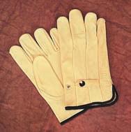 is resistance to oil and water Features unlined palm with a split leather back Gunn-cut design with keystone thumb and elastic back Ideal for use in construction, machine operation, utility work, and