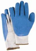 from entering the glove Palm coating provides a cool comfortable fit Case Qty: SAY41 SAY42 SAY43 SAY44 SAY45 Natural Rubber Latex palm coated Crinkle Finish gloves Applications: Glass handling,