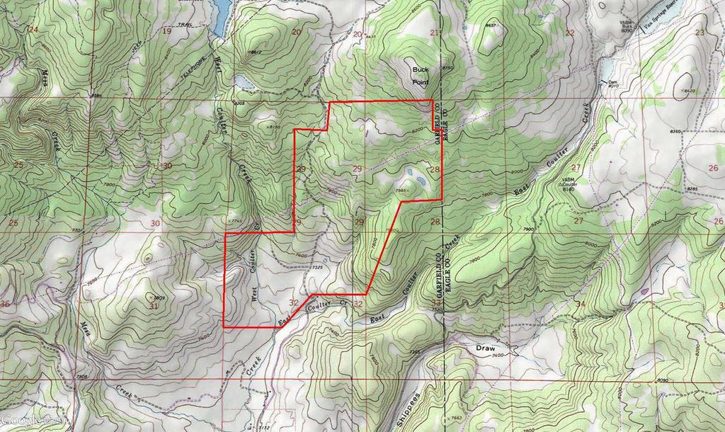N Buck Point Ranch Carbondale, CO This map is intended only as a general