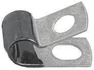 STEEL IN SU LATED CLOSED CLAMPS Sec. 25 Fur nished Open Gal va nized Coated With Black Vi nyl (1/32" Thick) Auveco Part No. Inside Diameter UNIT PACK AGE: 25 PCS.