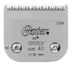 043-024 1/2", 13mm 12 919-22 Oster Close cutting blade is ideal for show clips and Poodles. Leaves hair 1/100", (1.2mm). Designed to fit both the A5 single and double speed clippers. 043-006 1/50", 0.