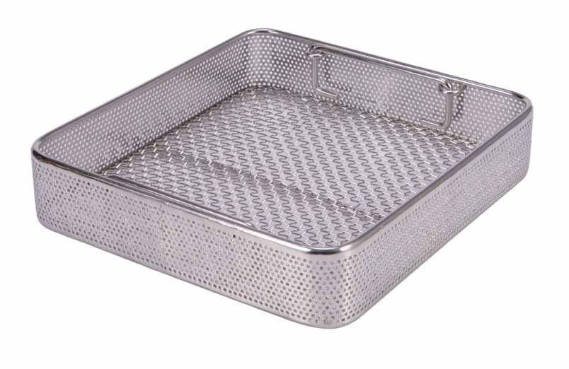 Instrument Trays Perforated Stainless Steel Trays and Baskets Perforated Stainless Steel trays are the next generation in stainless steel baskets.